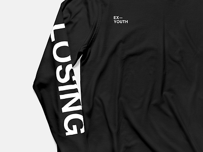 Ex–Youth: Honest Sleep apparel clothing hardcore helvetica losing lyrics merch monochrome print punk touche amore typography