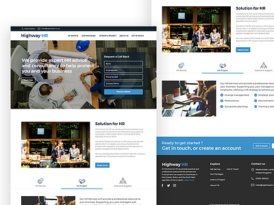 Highway HR Landing page design graphicdesign landingpage ui uidesign uiux ux uxdesign web webdesign webdevelopment website