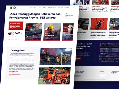 Fire Rescue Dept. Website Redesign company profile fire rescue government uiux website design