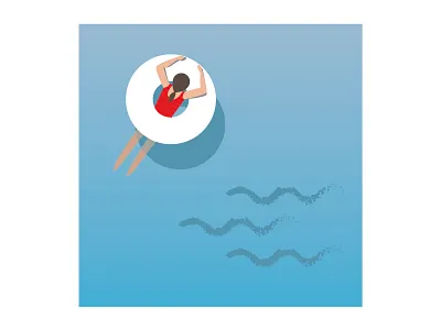 Swimming flat pool relax summer swimmer swimming swimming pool swimsuit water