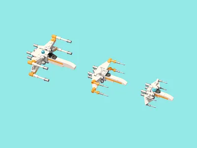 They shrink so fast 3d lego starwars