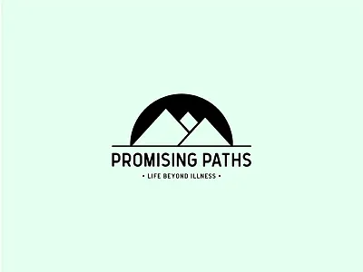 Promising Paths Primary Logo branding logo mountains nonprofit