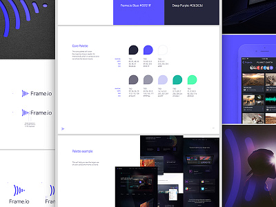 Frame Style Guide brand design brand identity design branding collaboration f focus lab frame identity design logo logo design video collaboration