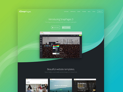 Gradient Experiment cms gradient home page website website builder