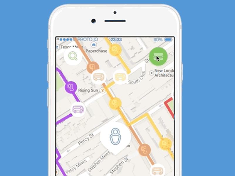 Menu Concept android animation app concept ios menu mobile