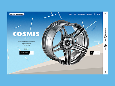 Car Performance car design ecommerce rims tyres web website