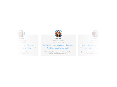Sliding Testimonial design slide testimonial ui
