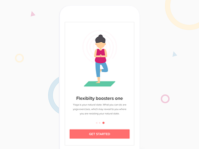 Onboarding colors illustrations inspiration interface meditation mobile onboarding ui ux yoga