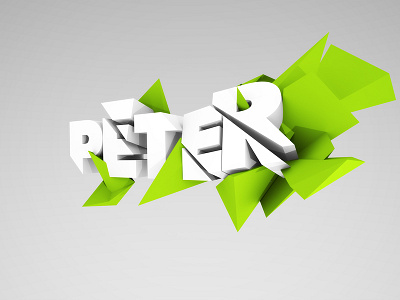 Polygon logo 3d blender logo polygon