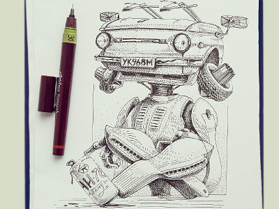 At the bar character design concept art crosshatching engraving etching graphic illustration linework