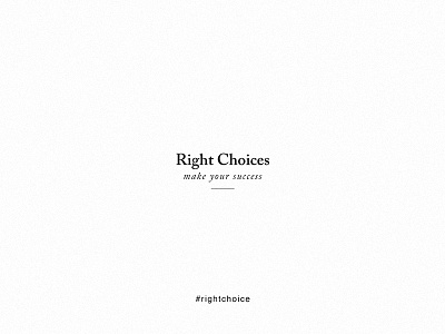 Right Choices art direction branding layout design minimal minimalist minimalistic print design visual design white