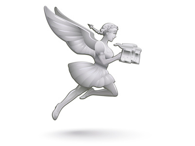 Oktoberfest waitress figurine beer event figurine oktoberfest party