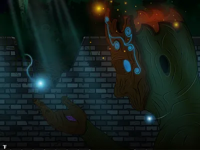 shepherd of trees ent fantasy forest kite modern tree wood