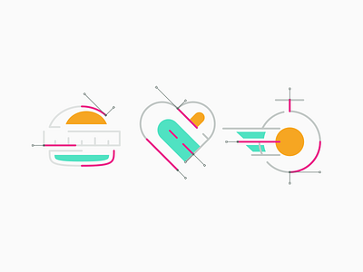 Day 04 hamburger icon measurement icon set illustration love timer