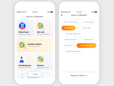 Doctor on demand app doctor ios medical mobile patient tags ui ux