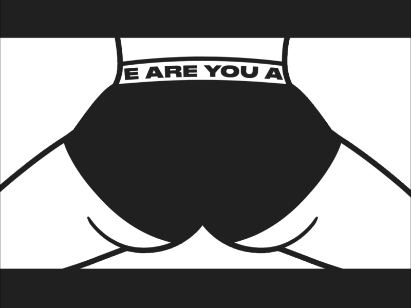 YALL Loops | Twerk animation ass blackandwhite butt cartoon illustration motiongraphics sexy traditional twerk yall