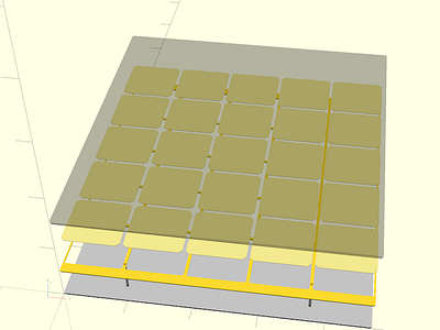 Sequent 23 3d acrylic bespoke cad frame lasercut openscad