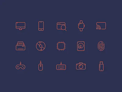 Device Icons apple camera device game icon icons keyboard mouse search tv watch