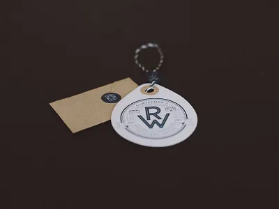 RW Est. 1984 emblem fashion hangtag identity