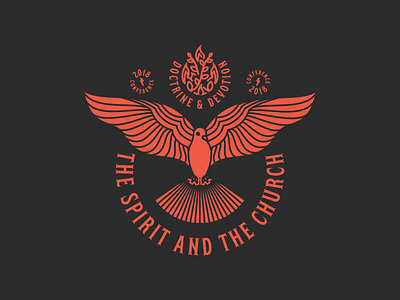 The Spirit And The Church (Badge) badge illustration logo