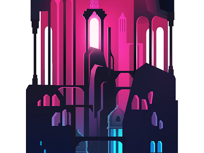 Levels_crop_04 adventure background big color exploration game giant illustration level set design tower trystram