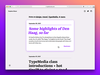 Fresh Blog! blog gatsbyjs typography web