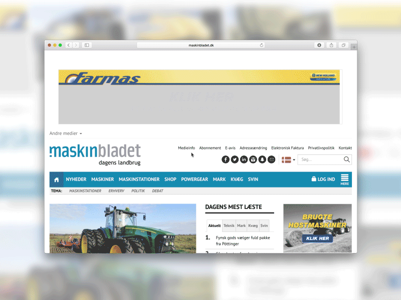 Ads for web adobe animate ads animate farmas flash maskinbladet new holland