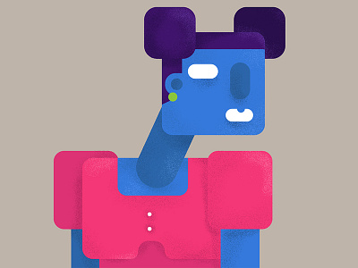 Square Girl box character design flat design girl illustration illustrator square