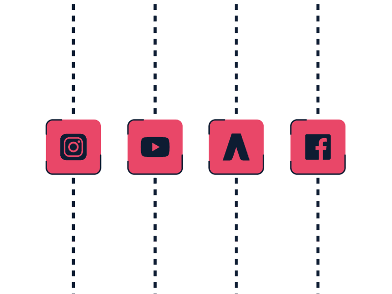 Social Streams gif loop social stream symbols