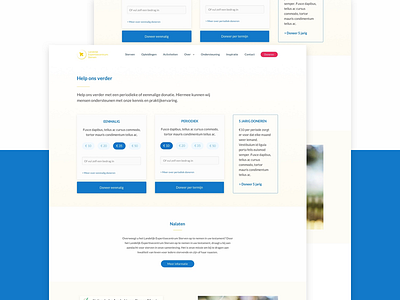 Les Donate Page design donate donating foundation interface nonprofit price site ui ux visual web