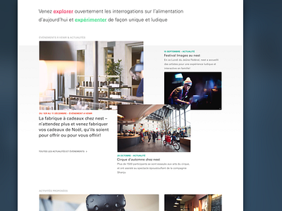 le nest – home home page pagination responsive web website