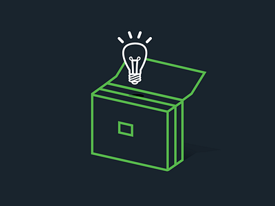For each business, a solution. bl investments business case icon iconography line art solution