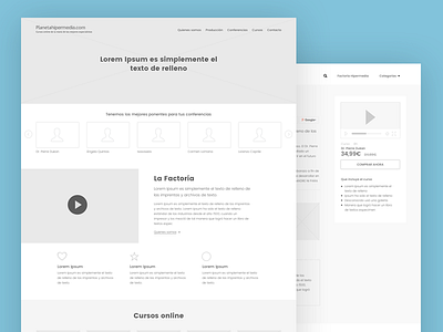 Wf Hipermedia V1 barcelona designweb mockups prototyping sketchapp web webdesign wireframe