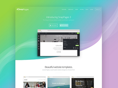 Gradient Experiment 2 cms gradient home page website website builder