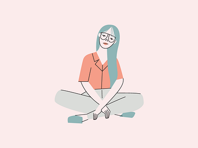 A lady character design female illustration lady palette ui visual design woman