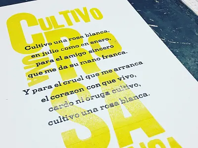 Letterpress Poster letterpress poster