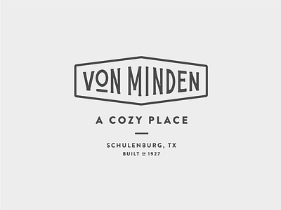 Von Minden Hotel Logo branding crest czech german hotel logo