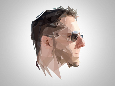 Self portrait polygon portrait