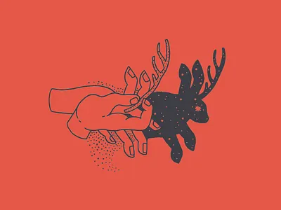 Shadowplay galaxy hands illustration jackalope puppet puppet show rabbit shadow silhouette stars