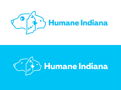 Humane Indiana Logo Alternate branding humane society logo design