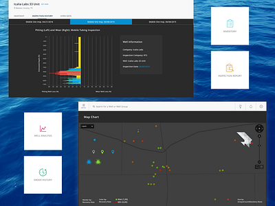 Oil Drilling and technology dashboard data equipment interface oil oil drilling well