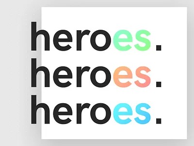 heroes. branding concept hero platform side project upcoming website