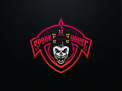 SpookHouse esports gaming logo ghost logo design skull skull logo sport logo