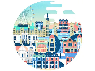 London montreal vector wolfganganimation