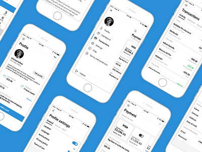 Paso - iOS App app clean design ios minimal payment profile screen showcase