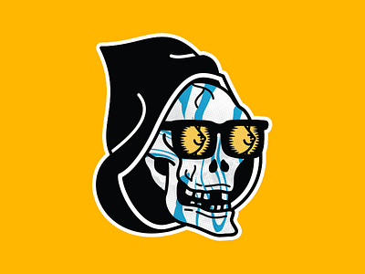 Eyes on the prize boobs death grim grim reaper illustration skull sunglasses teeth