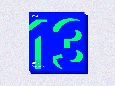 Calendar 13 2017 30challenge blue calendar day green september wednesday