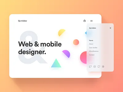 Portfolio Sneak Peek clean colorful design portfolio redesign ui ux web website white