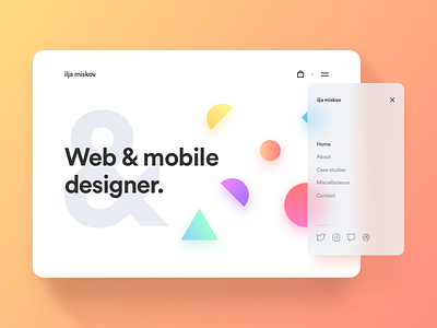 Portfolio Sneak Peek clean colorful design portfolio redesign ui ux web website white