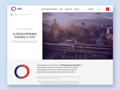 Header Page AFD detail corporate header institutional keyvisual landing page news webdesign